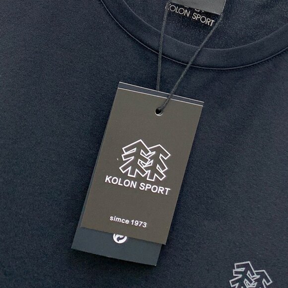 Simple Black Short-Sleeved T-Shirt Kolon Sport - Picture 5 of 8